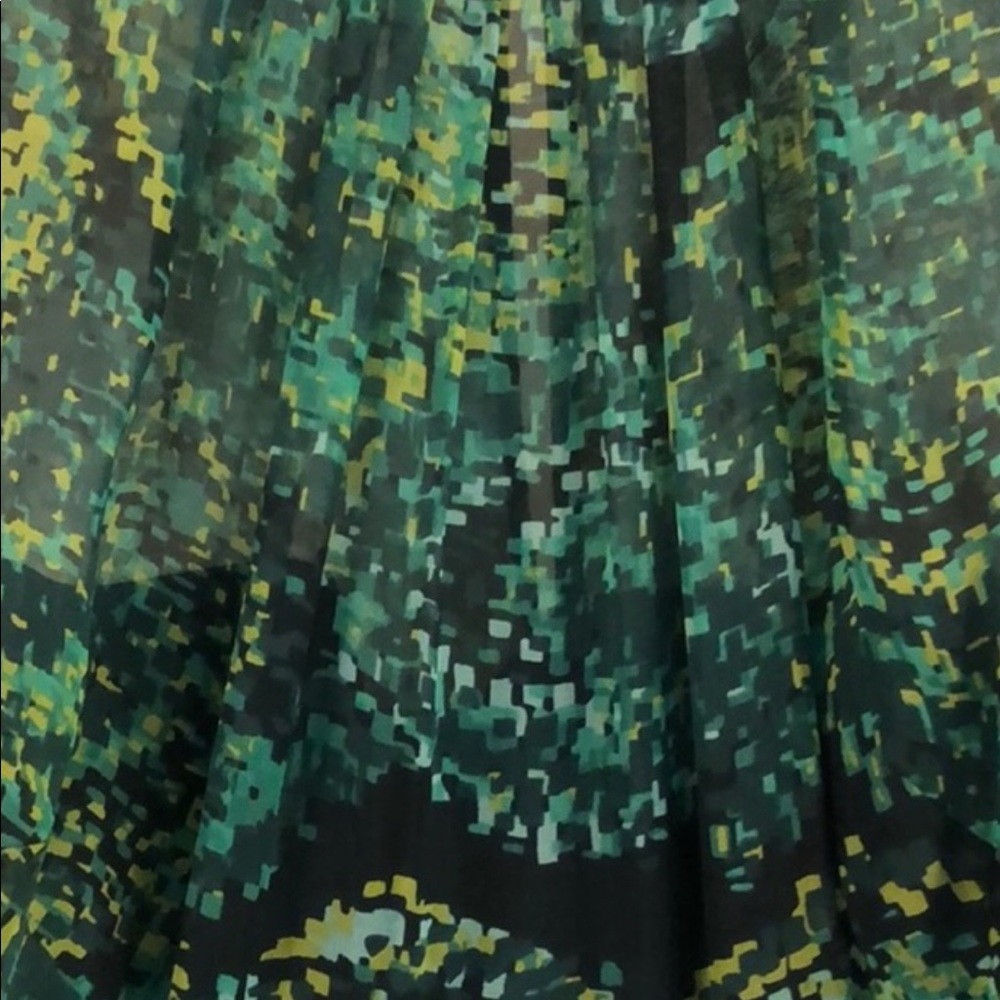 Dress up in Shoshanna green print cocktail dress - Picture 9 of 9